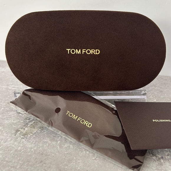 TOM FORD Elegant Eyewear Hard Case, Brown NEW main image 6